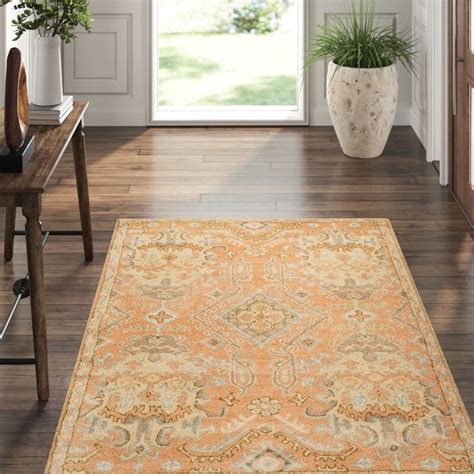 Safavieh Wyndham Hand Tufted Wool Terracotta Olive Green Light Blue Cream Area Rug And Reviews