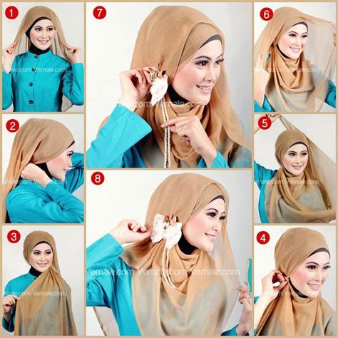 Cara Memakai Hijab Segi Empat Modis Dan Praktis Tutorial