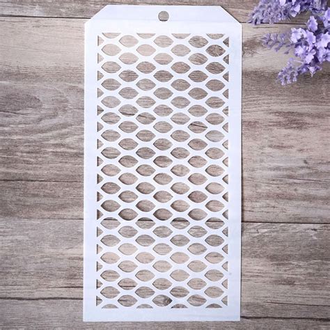 Grid Background Stencil For Painting Scrapbooking Stamping Etsy