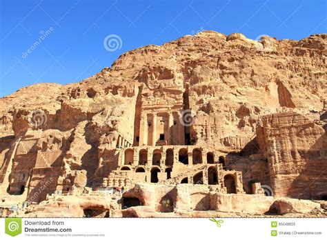 Petra Lost Rock City Of Jordan Stock Image Image Of