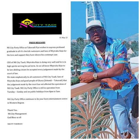 Management Of Nhyiraba Kojo Has Finally Released Press Statement To