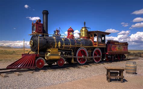 Vintage Red And Black Train Steam Locomotive Vintage Train Railway