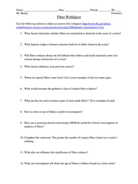 Formative assessment tools used in the classroom provide critical feedback to teachers, helping them to monitor and modify their instruction methods and lesson plans. Fiber Webquest Answer Key - Fill Out and Sign Printable PDF Template | signNow