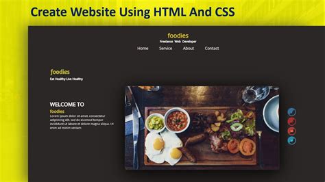Create A Website Step By Step Using HTML CSS Tutorial YouTube
