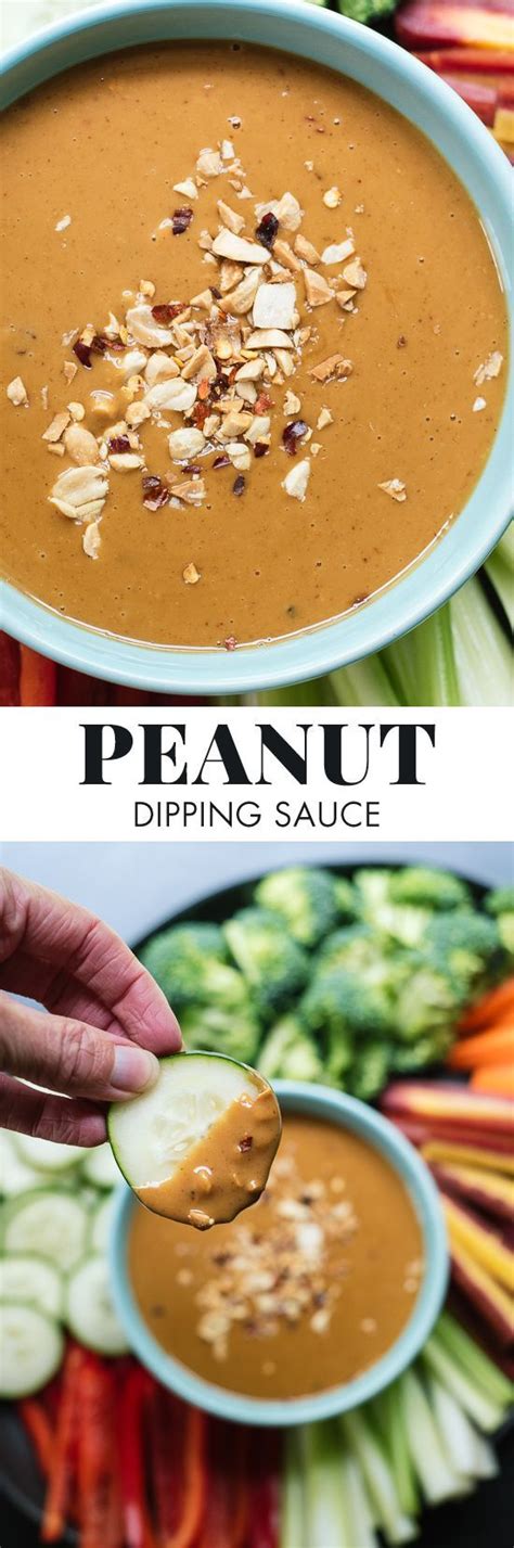 Remove from refrigerator and enjoy immediately! Peanut Dipping Sauce | Recipe | Food recipes, Peanut ...