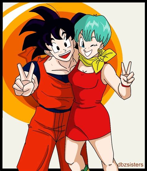 Goku And Bulma Bffs By Dbzsisters On Deviantart