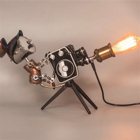 Robolight2018 Robot Lamp Steampunk Steampunk Lamp Desk Lamp Etsy