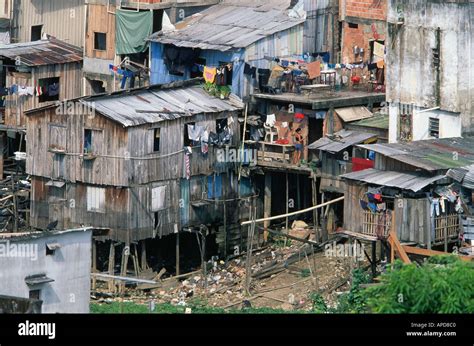 Favela Slum In The Amazon City Of Manaus Brazil Stock Photo 1497279