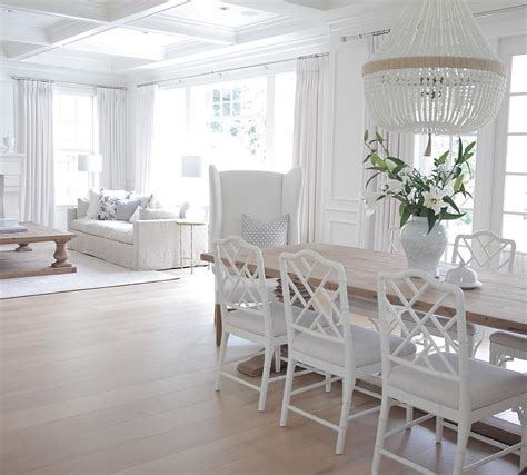 White Coastal Home Painted In Benjamin Moores Simply White Interiors