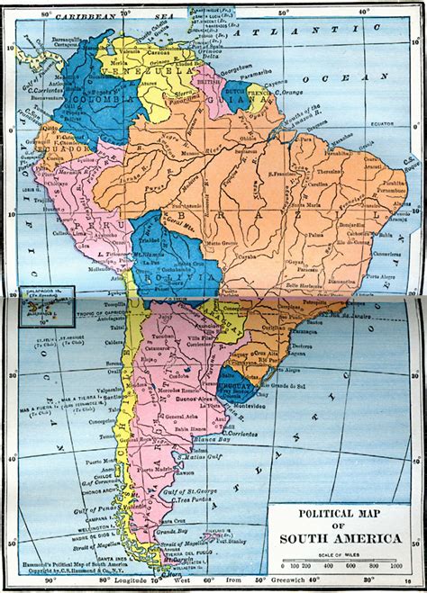 Political Map Of South America Free Printable Maps