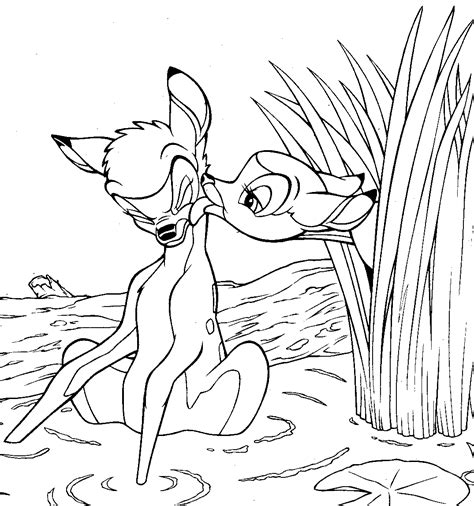 See also these coloring pages below Bambi coloring pages to download and print for free