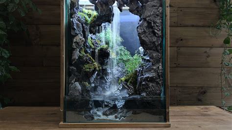 How To Build A Cave Waterfall Paludarium Aquaterrarium Youtube