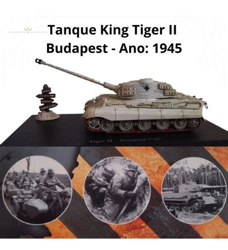 King Tiger Ww2 Panzer Sdkfz182 Diecast Budapest 172 Metal