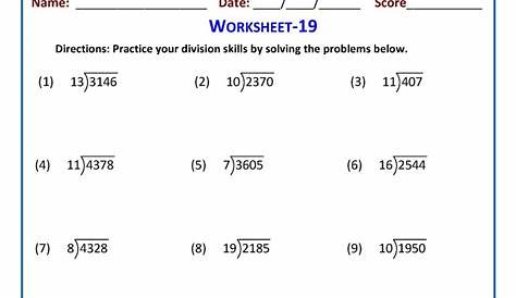 grade 3 maths worksheets division 67 short division - worksheet math