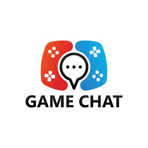 Premium Vector Game Chat Logo Template Design