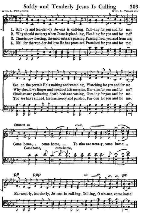 Favorite Hymns Of Praise 303 Softly And Tenderly Jesus Is Calling