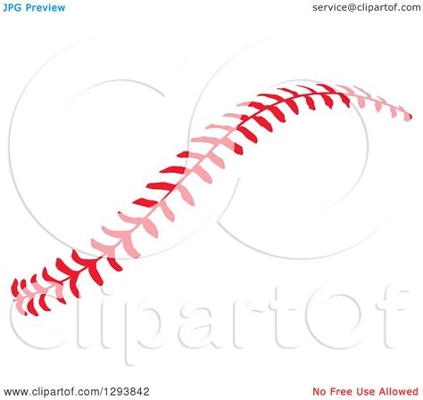 Make sure that the software you are using reads the file formats mentioned above. Clipart of Horizontal Red Baseball Stitching - Royalty ...