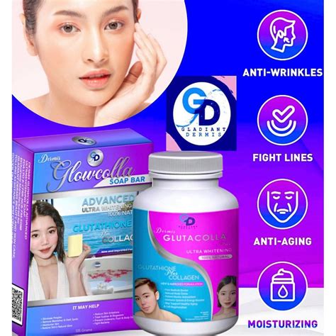 Bundle Glutathione Skin Whitening With Collagen And Anti Aging Capsule