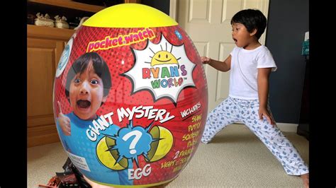 Opening Ryans World Giant Mystery Egg Surprise Toys For