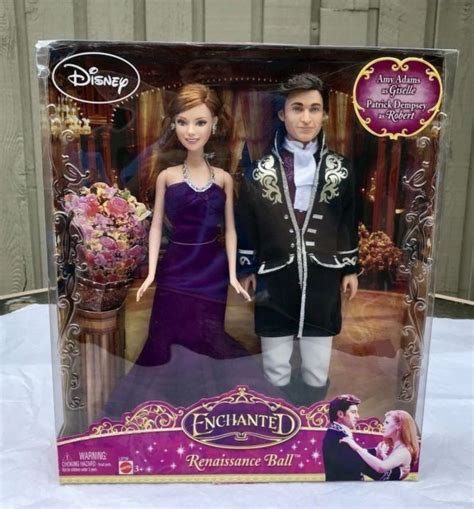 RARE Disney Enchanted Robert Giselle Renaissance Ball Barbie Pair NRFB NEW Disney Enchanted