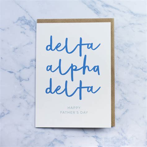Dad Phonetic Alphabet Fathers Day Card By Paperpaper