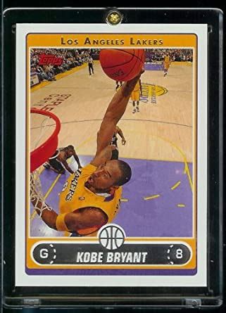 January 26, 2020 (41 years old). Amazon.com: 2006 Topps Basketball Card (2006-07) IN SCREWDOWN CASE! #8 Kobe Bryant Mint ...