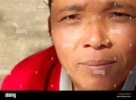 Portrait Of A Nepalese Woman In Kathmandu Nepal Stock Photo Alamy