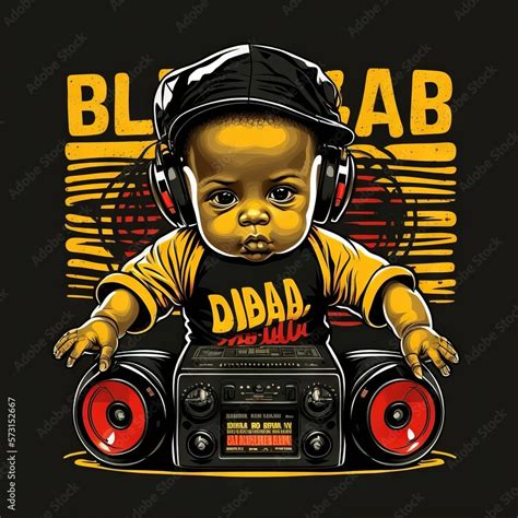 Create A Hip Hop Dj Baby Brand Logo Image Generative Ai Stock