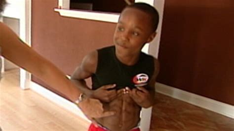 Massive abs & biceps boy flexing. Fitness Guru, Age 11: Is It Healthy? Video - ABC News