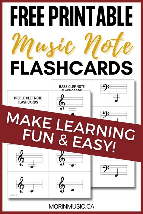 Music Note Flashcards Free Printable Printable Word Searches