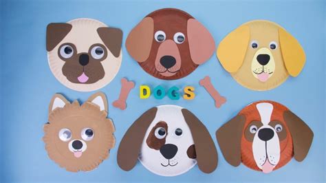 Wrap the strip of paper around the plate or can and mark it where it completes a full circle around the object. Paper Plate Dog Craft - Super Simple in 2020 | Dog crafts ...