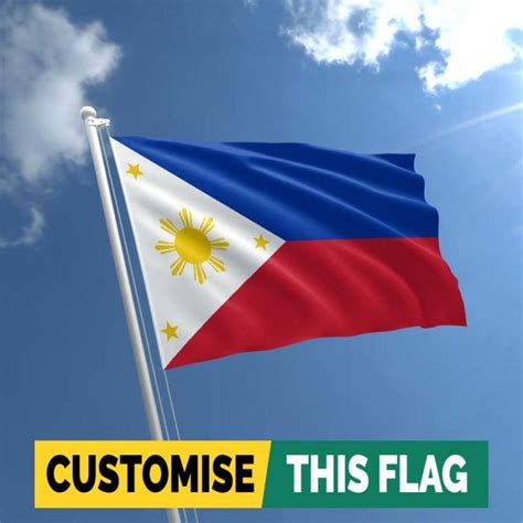 Custom Philippines Flag Custom Printed Philippines Flags Custom