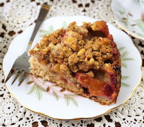 Cinnamon Plum Cake With Hazelnut Crumble Topping Moorlands Eater