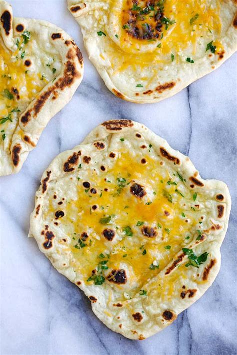 Cheesy Garlic Naan Easy Delicious Recipes