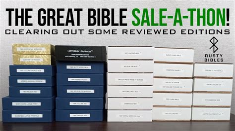The Great Rusty Bibles 2023 Sale-A-Thon! The Channel's eBay General