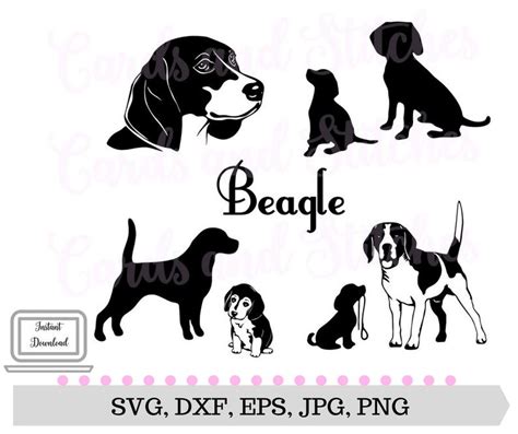 Beagle Silhouette Vector At Collection Of Beagle