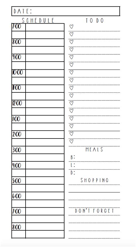 Editable Routine Checklist And Daily Planner Printable