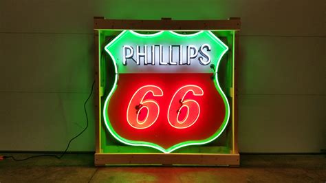 Phillips 66 Neon Shield Sign Sspn 48x48x9 At Chicago 2015 As K93