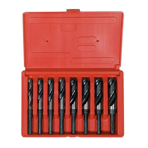 Hanson 90108 12 In Reduced Shank Silver And Deming Hss Drill Bit Set