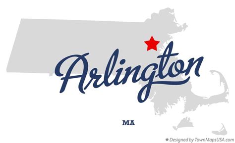 Map Of Arlington Ma Massachusetts