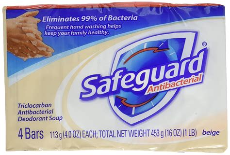 Safeguard Deodorant Antibacterial Deodorant Soap Beige 16 Ounce