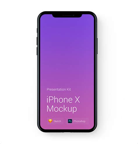 70 Free Apple Iphone X Sketch And Psd Mockup Templates Designbolts