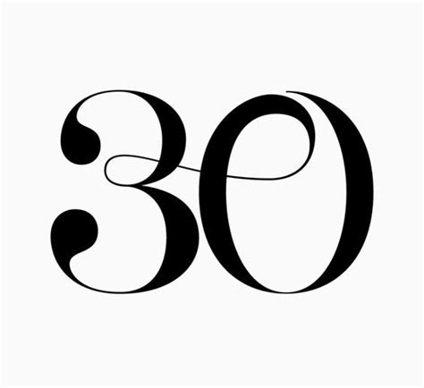 Número 30 Trinta Logomarca Design Gráfico Estúdios De Design