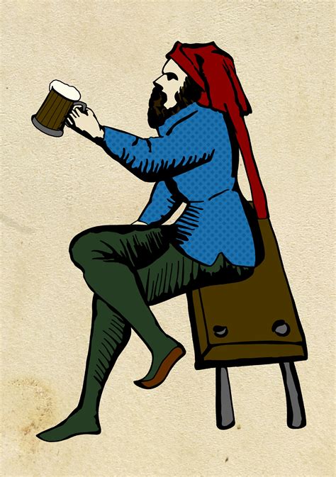 Artstation Medieval Man Drinking Beer