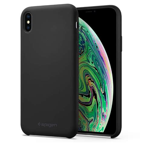 Original Spigen Silicone Fit Case For Iphone Xs Max Tech Smart