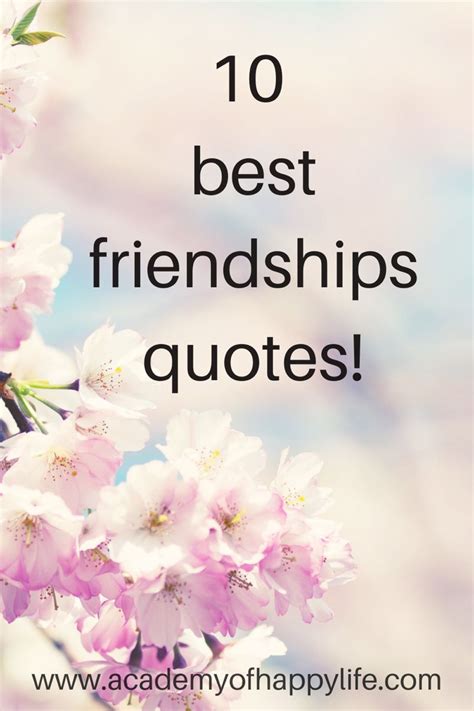 10 Best Friendships Quotes Academy Of Happy Life Best