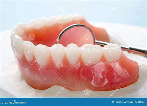 Complete Denture Or Full Denture Stock Photo Image Of Equipment