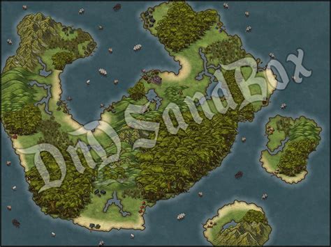 Vicastic Islands World Map Dnd Digital Map Roll20 Dungeons And Dragons
