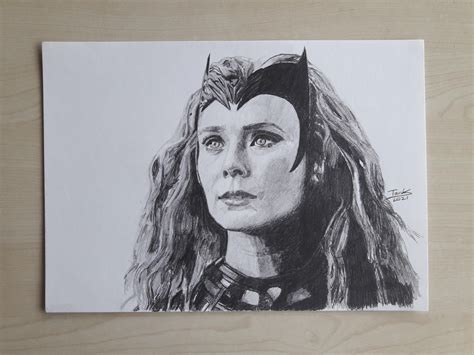 Loved The Series And Here Is My Wanda Maximoff Drawing Rmarvelstudios