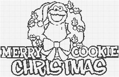 Christmas cookie coloring sheets : Cro Knit Inspired Creations By Luvs2knit: Sesame Street ...